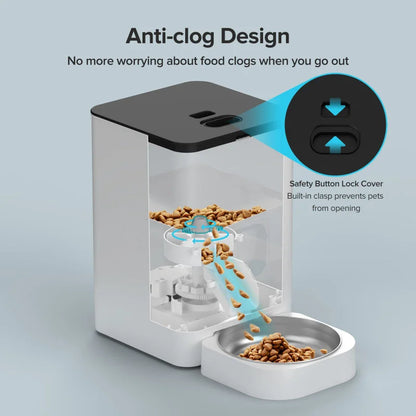 6L Automatic Pet Feeder for Cats Slow Food Dispenser
